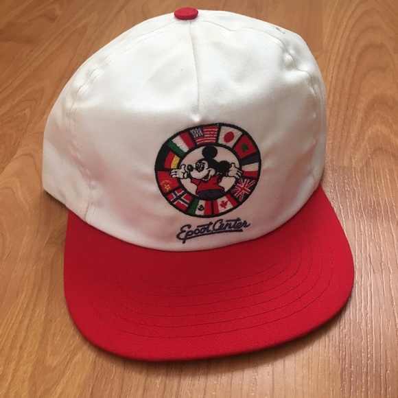 Disney Other - Vtg Disney World Epcot Center Mickey Strapback Hat